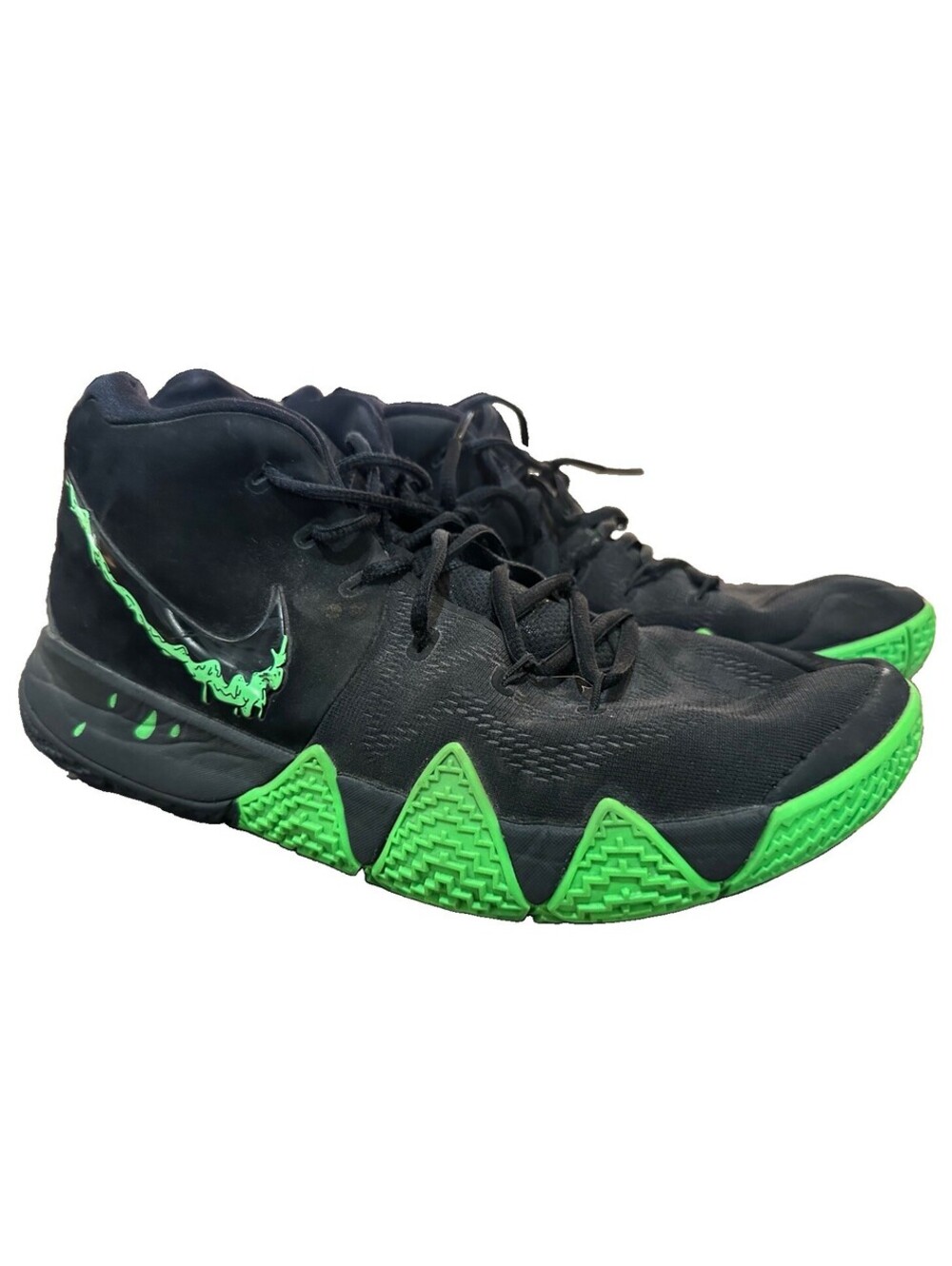 Nike Kyrie 4 Halloween 2018 Black Rage Green 943806-012 Mens Size 12 Rare